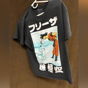 Dragonball Z Goku Frieza anime shirt L Japanese kanji text